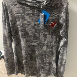 Columbia Black and White Striped Hoodie